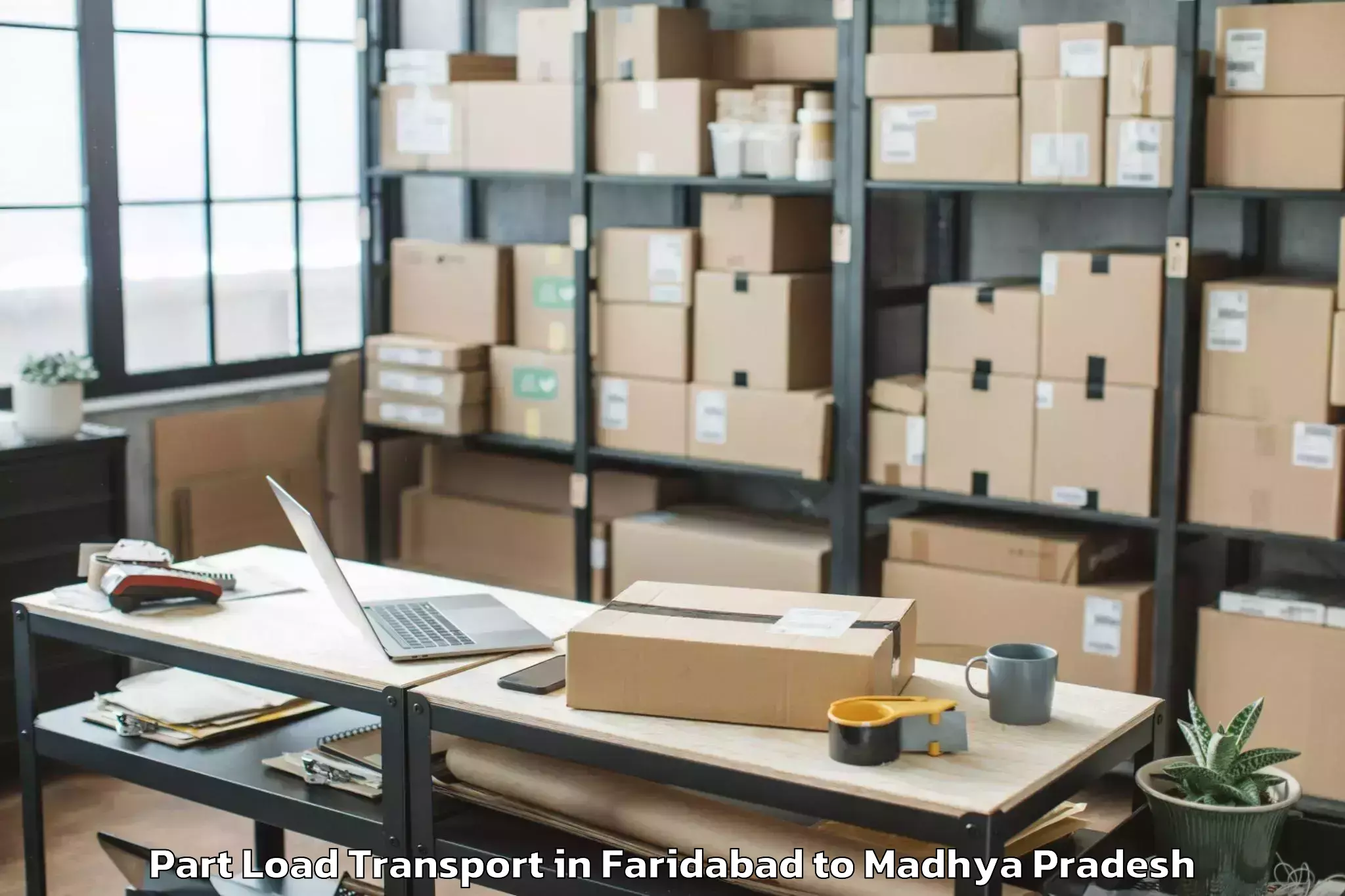 Book Your Faridabad to Ashta Part Load Transport Today